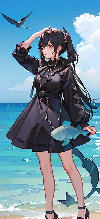 evening dress,Miss,Black Shark Girl