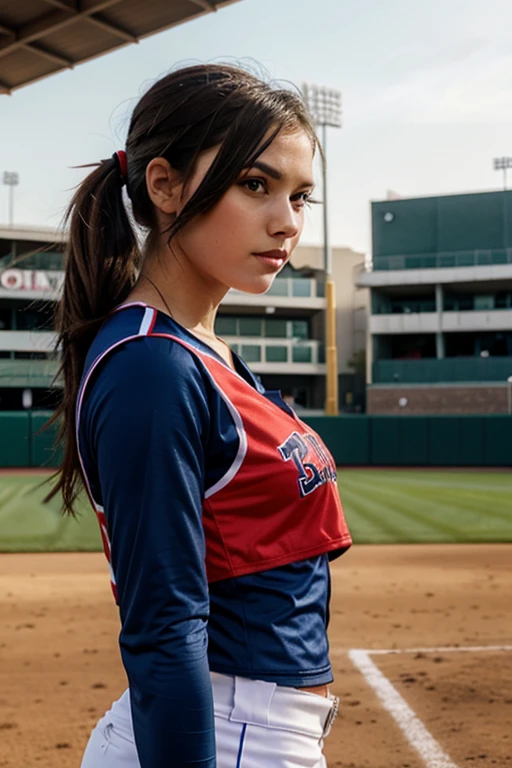 female baseball cheerleader