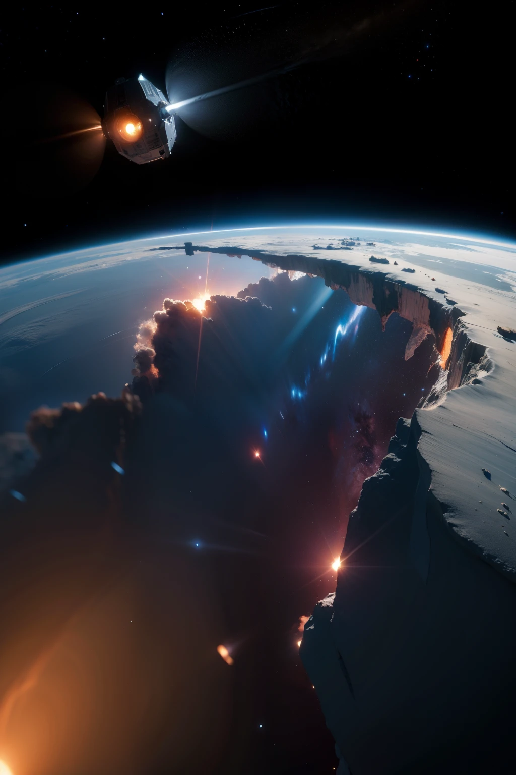 space,nebula,Cool,science fiction, high detail, Ray tracing, perspective, ultra high definition, masterpiece,, 4K, best quality
