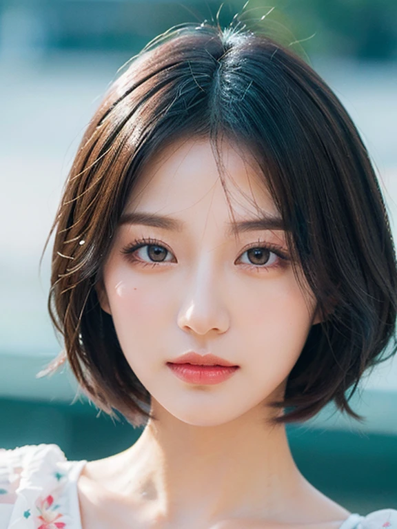 Best Quality, Masterpiece, Colorful, Ink Splash, Color Splash, Watercolor, Sharp Focus, Portrait Summer Goddess, Cute Look, Elegant Pastel Haircut, Beautiful and Detailed Face and Eyes, Elegant Clothes, Summer Starry Sky Background, Colored Water