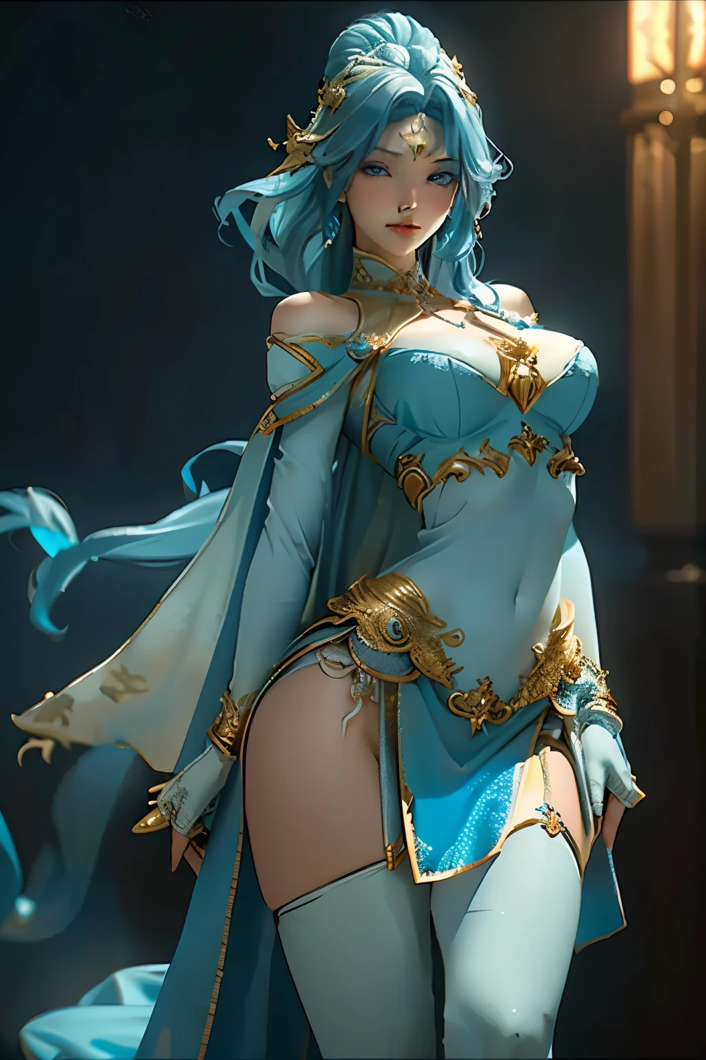 close up of a woman with blue hair and a sword siting in a throne , nude big boobs, thick, nude🌺 cgsociety, :: rossdraws, [ trending on cgsociety ]!!, by Ross Tran, dawn cgsociety, chengwei pan on artstation, full body cgsociety, best of artstation, inspired by rossdraws, by Yang J, by rossdraws, by rossdraws
