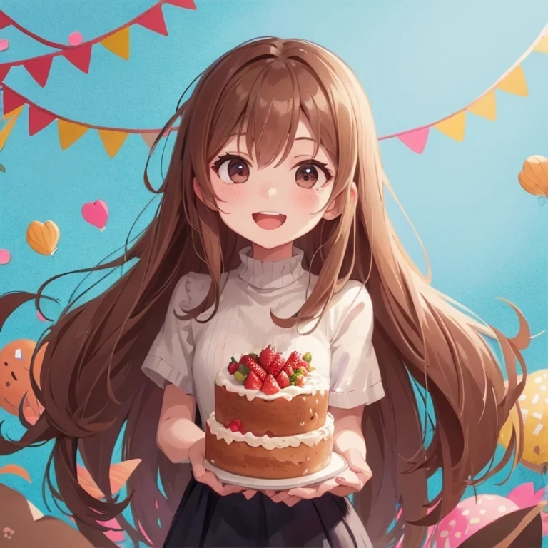 Covered with strawberries