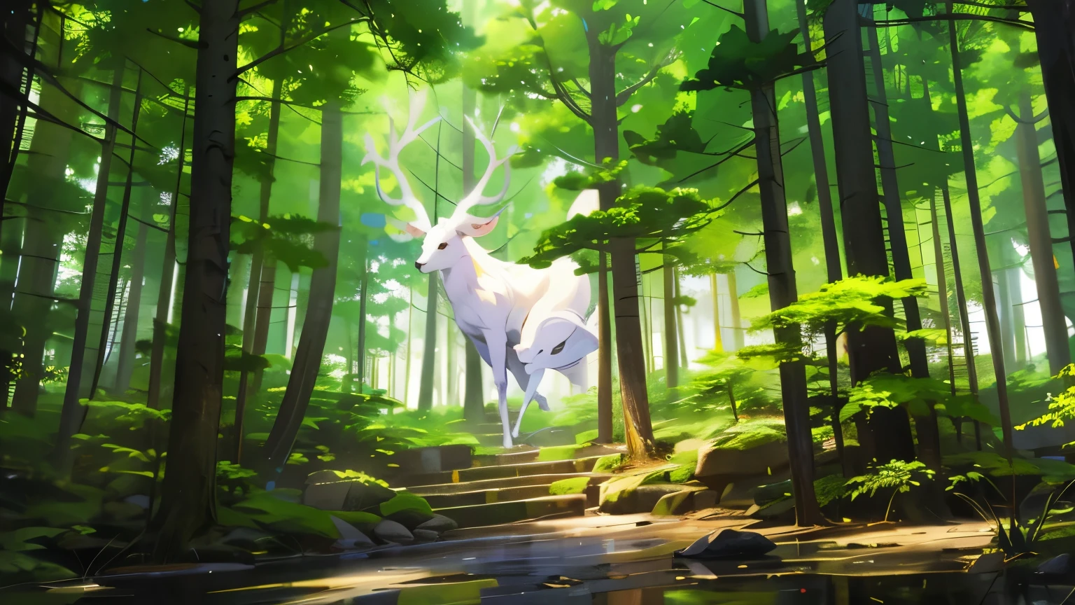 Dense forest。