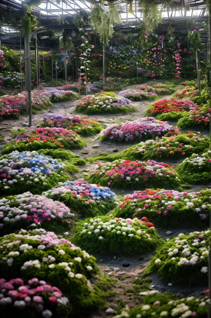 Underground flower garden, by Works ADV, best quality, masterpiece, 8k