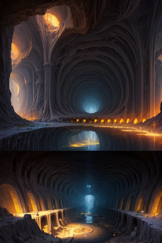 Underground Disneyland, by Will Eisner, best quality, masterpiece, 8k