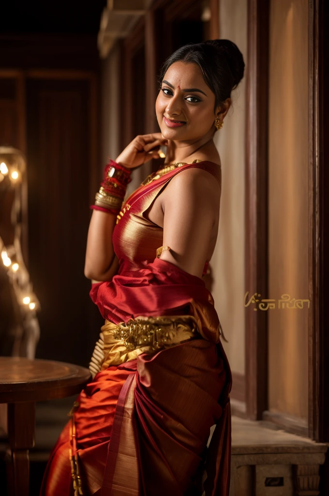 Foto RAW, photorealistic, photography, full body shot, master shot, Saree model, model Photography, Indian saree shoot, Indian traditional wear advertising photography, traditional wear brand shoot, face of Indian actress Sonakshi Sinha, masterpiece, realistic, sweat , sweaty, realism, photorealism, high contrast, photorealistic Artstation 8k HD digital art trend of high definition and detailed realistic skin texture, ultra detail, realistic skin texture, armature, best quality, ultra high definition, (photorealistic:1.4),, high resolution, detail, raw photo, Re sharp, by Lee Jefferies Nikon D850 Film Stock Photo 4 Kodak Portra 400 Camera F1.6 Lens Rich Color Ultra Real Realistic Realistic Textures Dramatic Lighting Unreal Engine Trending at Art Station Cinestill 800,(pele altamente detalhada: 1.2), 8k UHD, DSLR, soft-lighting, alta qualidade, grain of film, Fujifilm XT3
