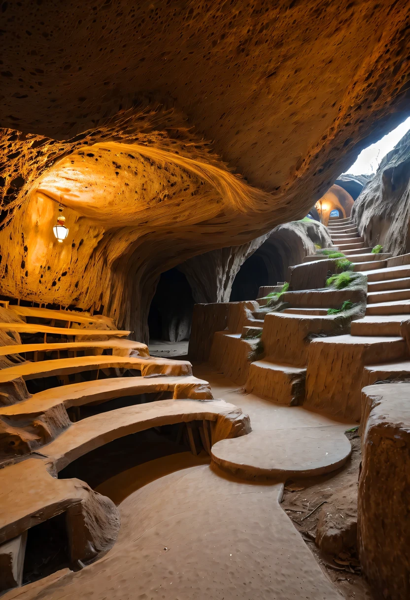 underground village，underground cave dwelling，Residence，Cave dwellings are a unique form of residence in the Loess Plateau of China.