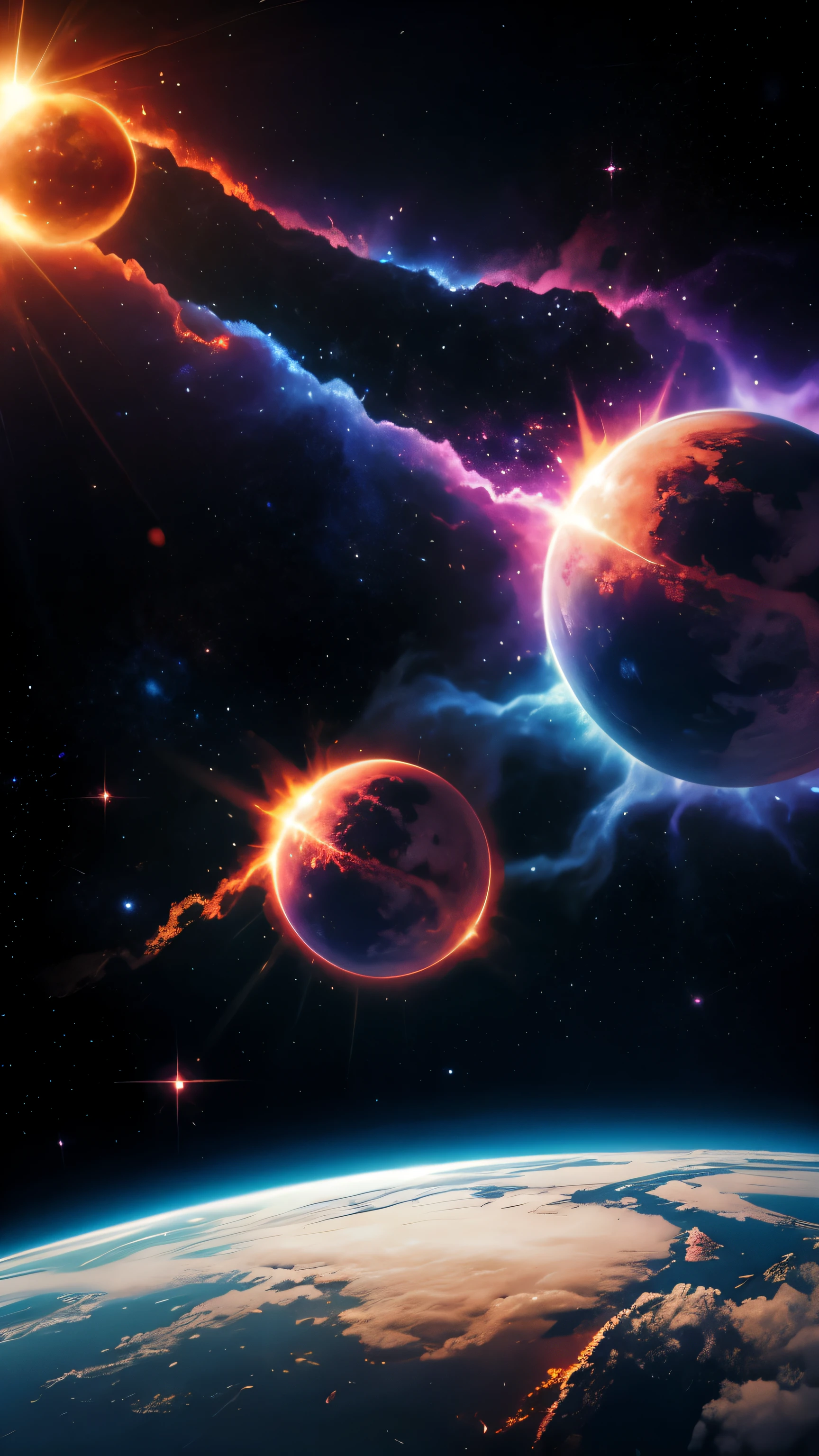 supernova　gamma rays　light　planet