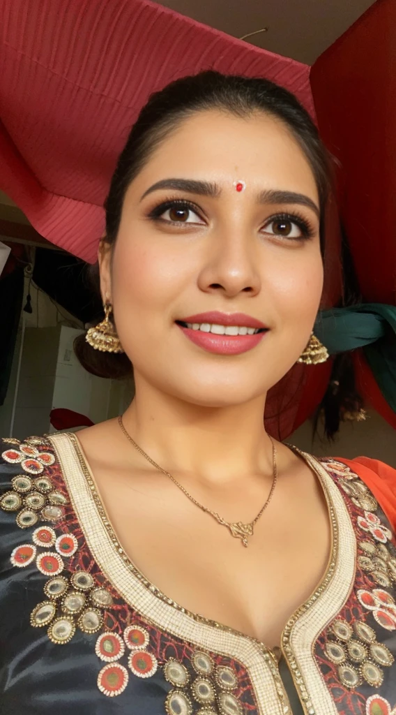 A confident-looking indian woman with long flowing hair, hazel and brown eyes, with flowing see-through salwar suit, c-cup breast on street, some people in background,bokeh perfect composition, hyperrealistic, super detailed, 8k, high quality, trending art, trending on artstation, sharp focus, photo shoot, intricate details, highly detailed,