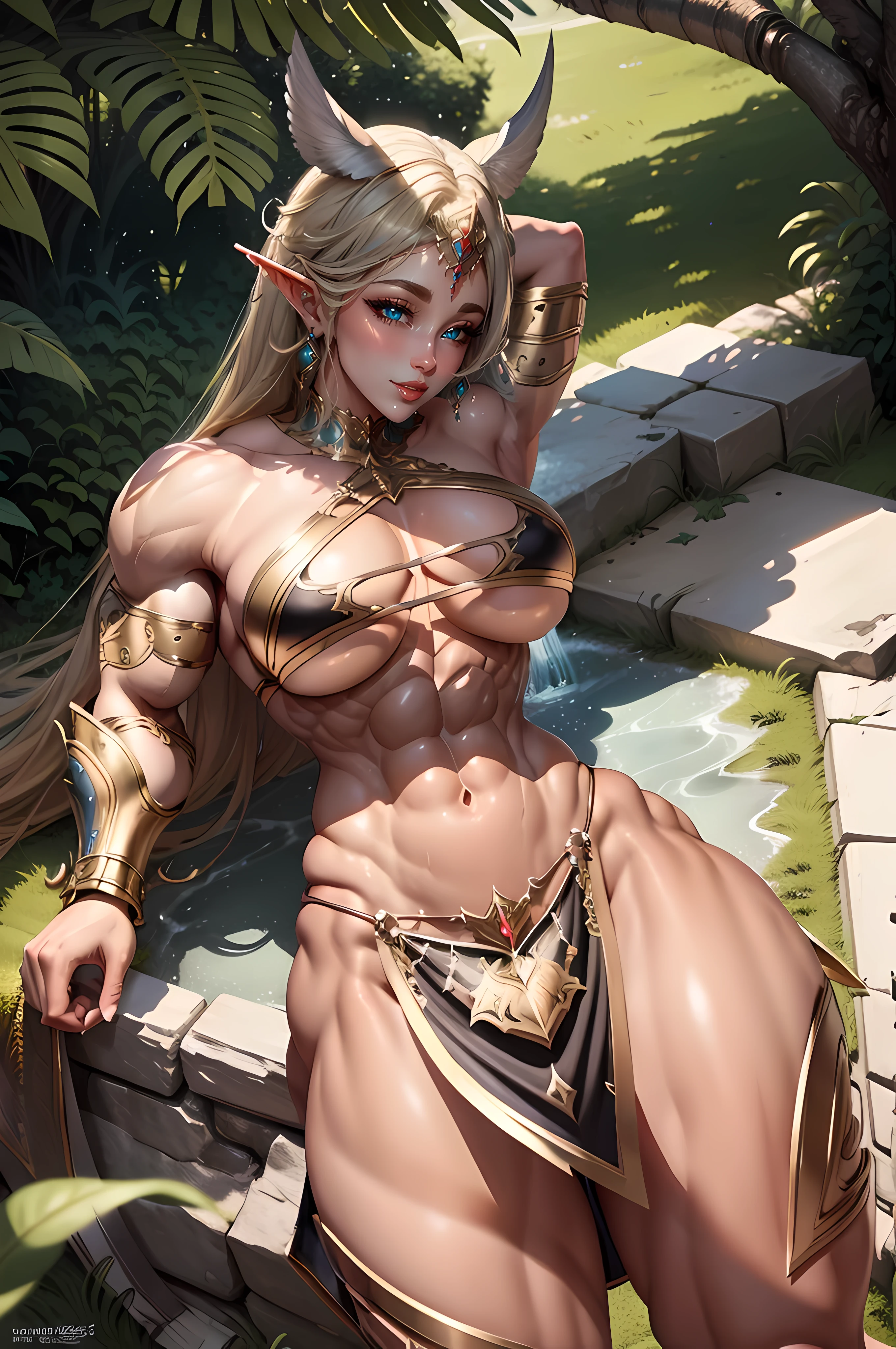 valkyrie,Senhora Cavaleiro,Anatomia correta,muscular abdomen, epic fantasy digital art,masterpiece,8k,high-definition resolution,desenho detalhado,Qulidade Superior, perfect composition, accurate anatomy, wide hips, Huge breasts, long muscular legs, (Massive Female Bodybuilder)