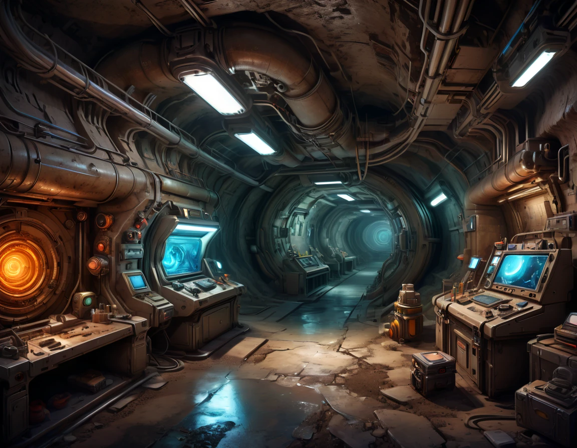 laboratory, Underground, enhance, intricate, (best quality, masterpiece, Representative work, official art, Professional, 8k)