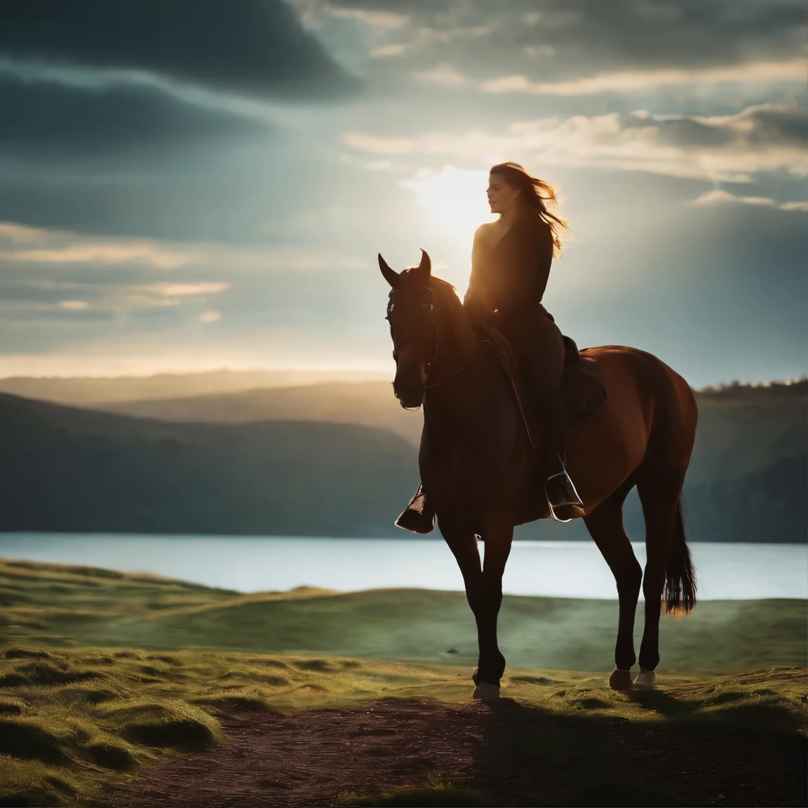 create a cinematic image separation between light and dark