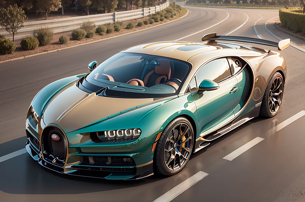honey color Bugatti Chiron Pur Sport
