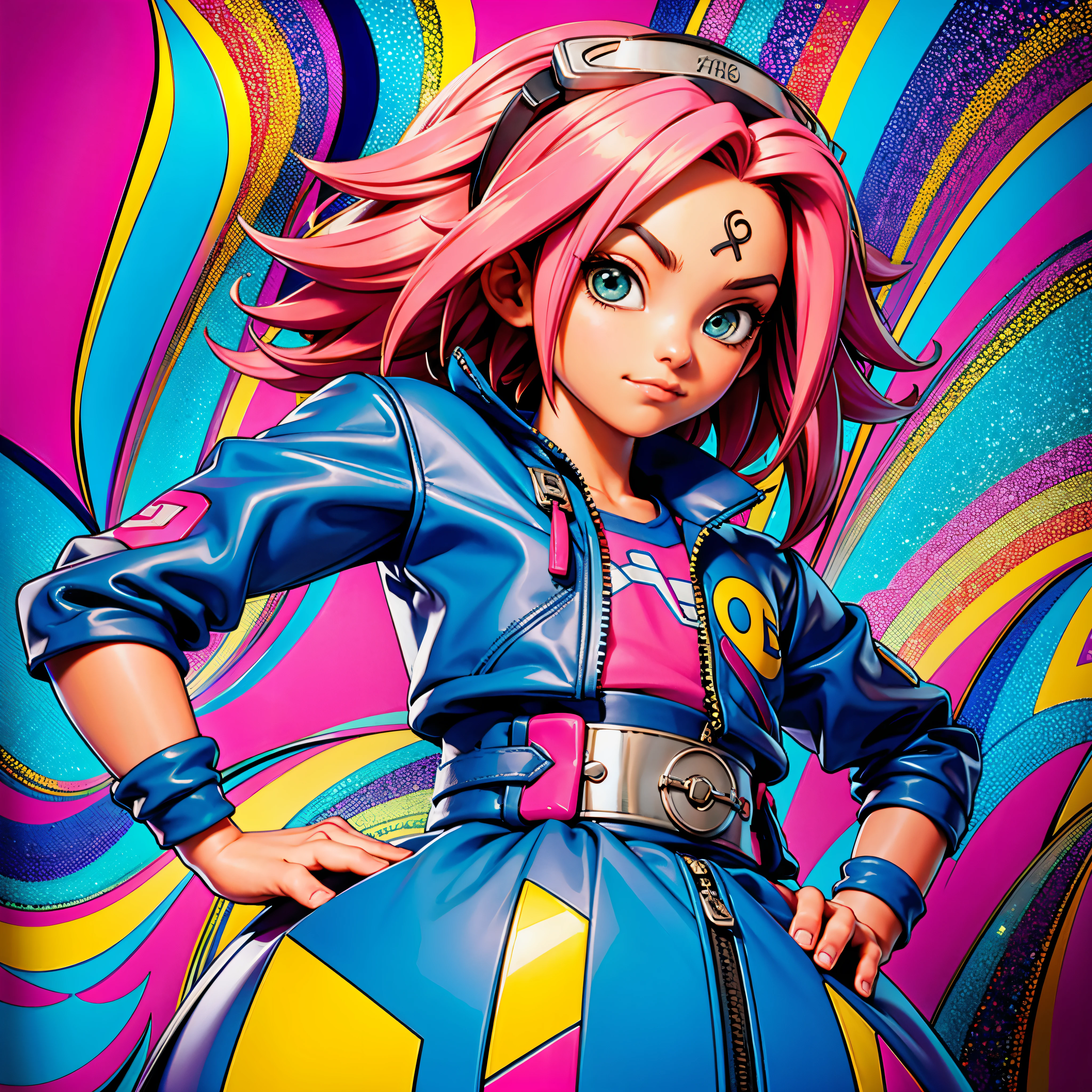 (Pain Nagato), Eduardo Kobra ,Romero Brito,The Filling Twins ,multidimensional geometric wall PORTRAIT, arte, Chibi, Yang08k, lindo, Colouring, Primary works, qualidade superior, melhor qualidade, Arte Oficial, Beautiful and Aesthetic, varied multi etc. --v 6 --s 1000 --c 20 --q 20 --chaos 100
