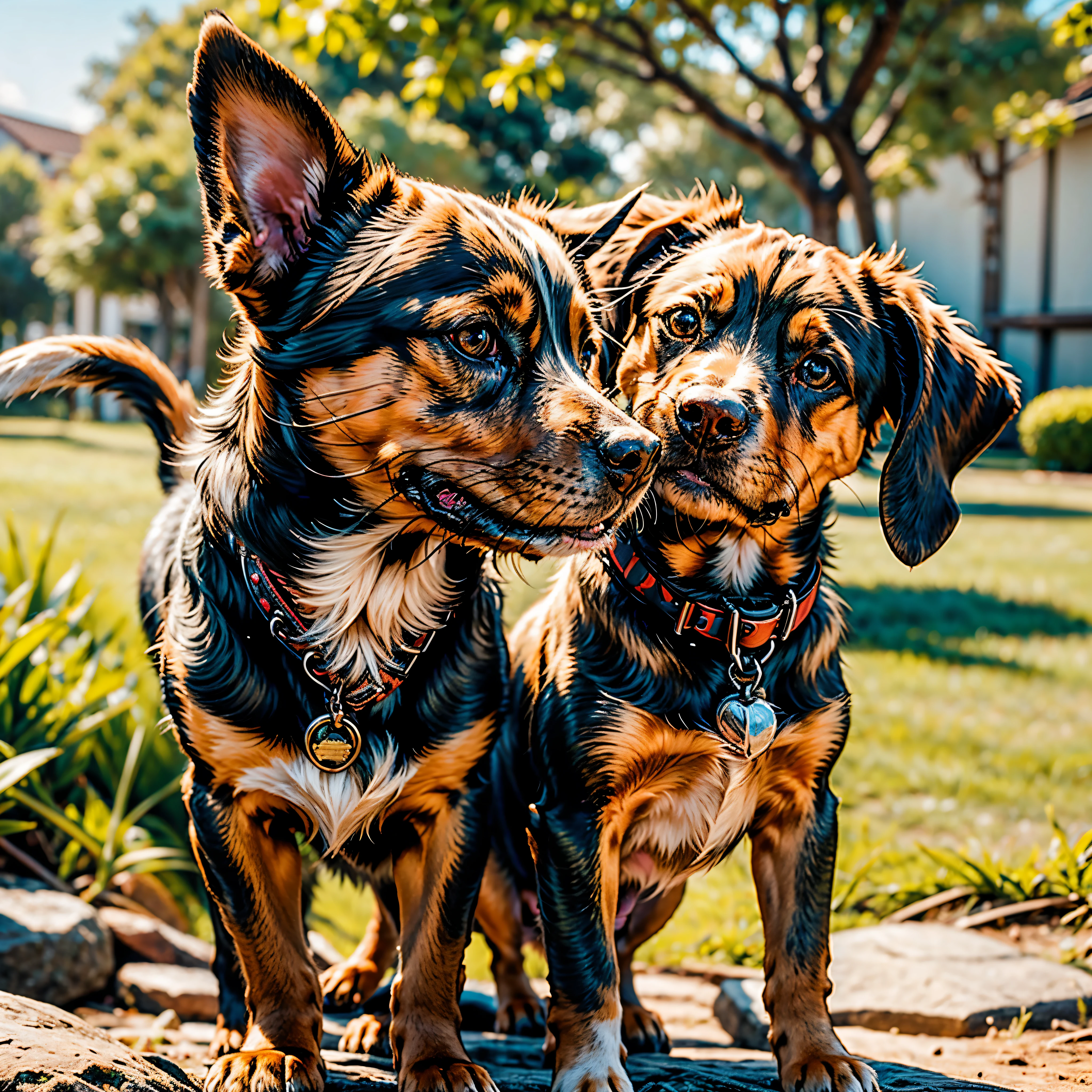 glowing animals Dog "Produces ultra-high-resolution images of chic miniature Dachshund dogs, In Classic Cat Poses. Advanced macro photography techniques are used to bring out the intricate details of the miniature Dachshund dog's black coat, mustache, e olhos expressivos. exposure." Place the camera at eye level with the miniature dachshund dog to create an intimate connection between the viewer and the subject of the miniature dachshund dog. Implemente uma abertura ampla para criar uma profundidade de campo rasa, making the miniature dachshund dog stand out clearly against a softly blurred background. Enhance lighting to highlight the textures and contours of your miniature dachshund dog's body, e use software para remover sombras duras e criar uma atmosfera aconchegante. Pick up the Miniature Dachshund dog in a relaxed position, mas equilibrado, Showing Flexibility and Grace. Tente capturar momentos de movimento natural, alongamento, Grooming, etc. to convey an authentic feeling. We implement post-processing techniques that improve image clarity, Contraste, and color balance, Preserving Every Aspect of Your Miniature Dachshund Dog, From its intricate patterns to its intense gaze, renderizando-o em detalhes impressionantes. finalmente, Capture a fleeting moment that conveys the gentle beauty and innate grace of the Miniature Dachshund and celebrates the Miniature Dachshund's unique essence of curiosity and poise. " Chamado Pingo. Idade Idoso --v 6 --s 1000 --c 20 --q 20 --chaos 100