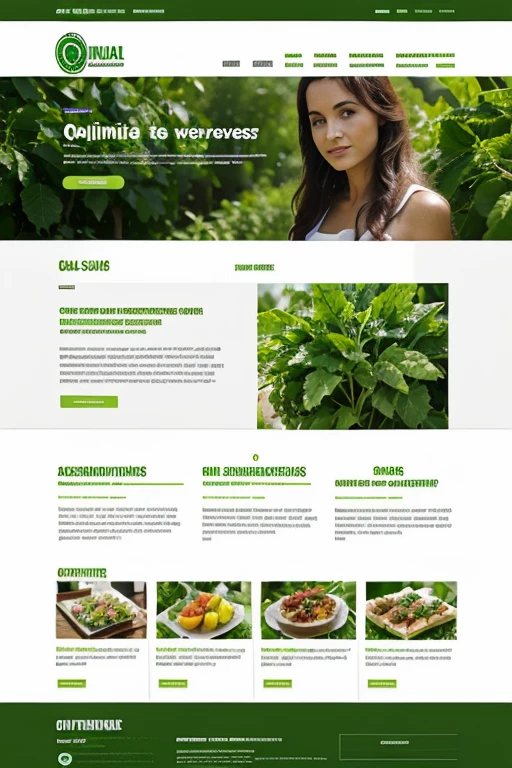 ((qualidade)),((detalhe)), design de um website para uma empresa que vende vegetais
