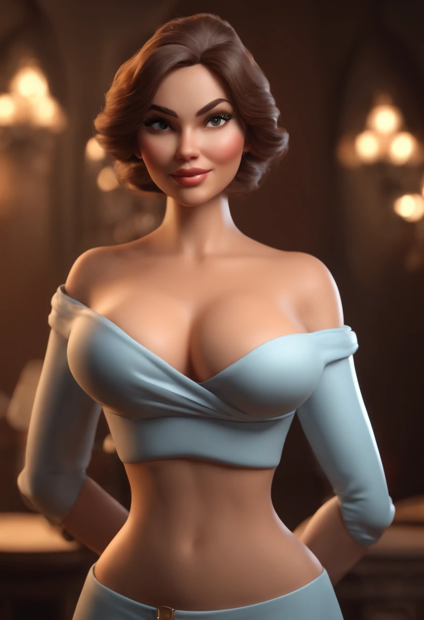 very slender, incredibly fit, toned body, shredded muscle, wide hips, huge perky ass, very tanned white skin, long jet black hair, hair in crown braid, blue eyes, most beautiful Mediterranean woman on earth, detailed face and eyes, looking at viewer, masterpiece, best quality, shallow depth of field, 8K HDR, huge breasts, 85mm photo, shallow depth of field, tack sharp, solo, 1girl, extremely close to camera, downblouse, cleavage, centred in frame, facing camera, from the front, plump full lips, exaggerated hourglass physique, zero body fat, muscle definition, striations, broad shoulders, deltoids, tiny waist, long lean torso, real hands, (extremely seductive, ancient Greek goddess, white toga, museum, flirtatious smile:1.3), SlightMuscle