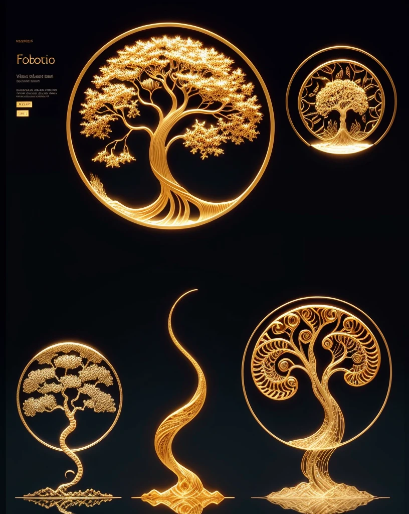 (Evolution of life)、Fibonacci、the golden ratio、melted wax、Visible brush strokes、3D tessellation wireframe、neural graphic、neurons、The Tree of Life、Farbe、tenderness、passion、The ultra -The high-definition、8K UHD、masterpiece