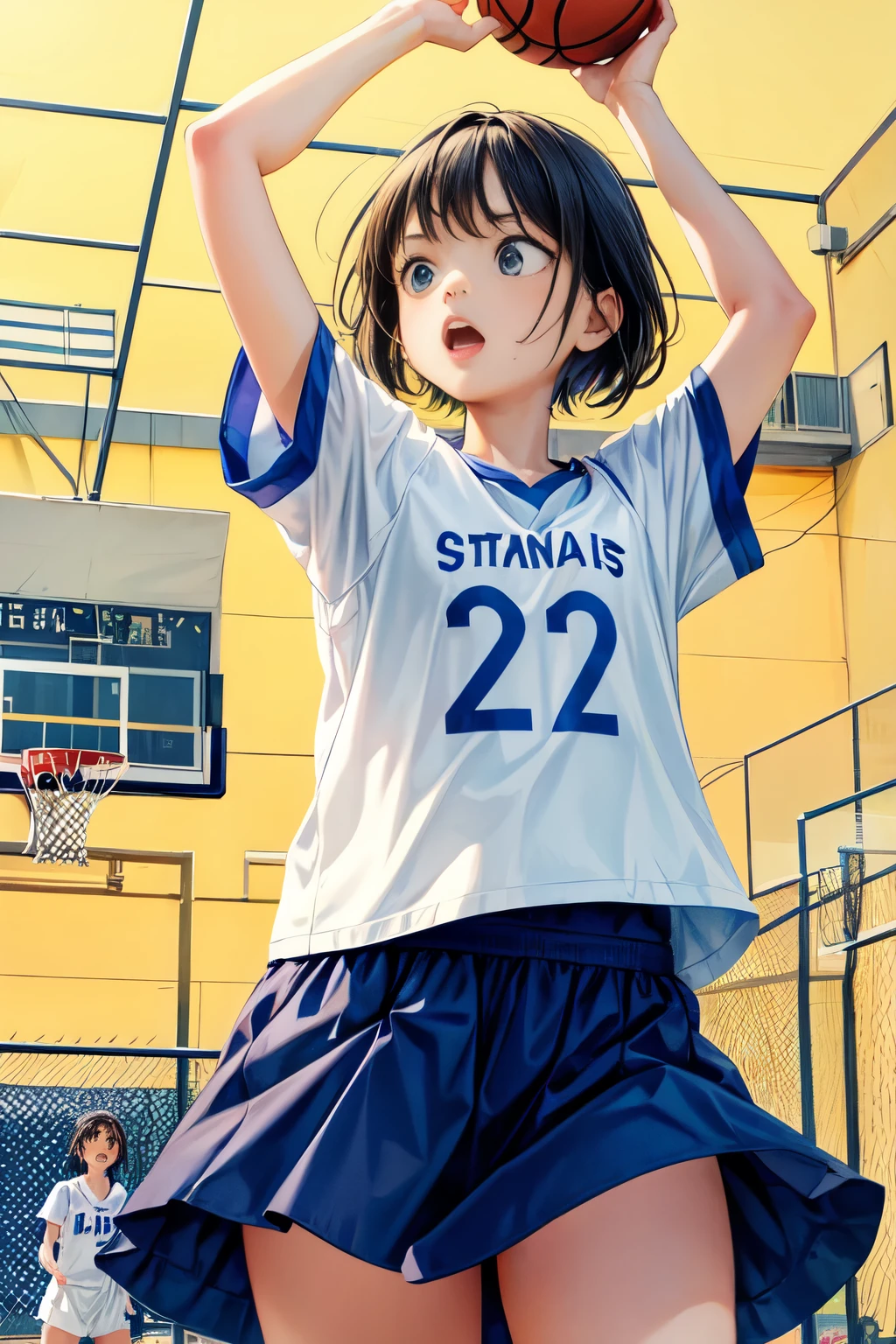 ((((((14 years old))))))、(((Aya Ueto : 1.3)))、(((A charming face)))、(((Young face)))、(((beautiful girl)))、(((A beautiful woman)))、Beautiful woman、Cute woman、((Innocent face))、((Ultra-detailed face))、((Detailed lips))、((Detailed eyes))、((double eyelid))、(((Beautiful Face)))、(((Beautiful, well-shaped eyes)))、(((Beautiful, well-shaped lips)))、Very Short Hair、ponytail、Pixie cut、BREAK、Completely naked、BREAK、((((((Wearing a basketball uniform))))))、(Wearing a collar)、(Chained)、BREAK、8 heads、(((slender)))、(((Slim body)))、(((Thin body)))、(((Slim woman)))、(((Flat Chest:1.2)))、BREAK、Photographic quality、Natural light、(フォトRealistic:1.4)、(Highest quality:1.2)、(Ultra-high resolution:1.2)、8K、RAW Photos、Realistic、High Detail、Film Grain、Detail Skin、Symmetrical、Delicate skin、Real human skin、pores、Super detailed、Detailed、(masterpiece : 1.2)、Thin face、Sharp Face、Small Face、Small face、Narrow shoulders、Small shoulders、Small shoulders幅、Slim shoulders、Narrow shoulders幅、Beautiful Japanese Woman、Beautiful Korean Woman、Slim womanモデル、Young Gravure Idol、Realistic young gravure idol、Young Sensual Gravure Idol、Young Pretty Gravure Idol、Japanese Model、Young Gravure Idol、((From the knee up))、((Showing small breasts))、(((She spreads her legs and shows her pussy)))、(((Leg spread)))、(arms behind back:1.0)、(((((having sex)))))、(((((Expressions of ecstasy : 1.1)))))、(((Squirting)))、((((((Clothing transparent : 1.0))))))