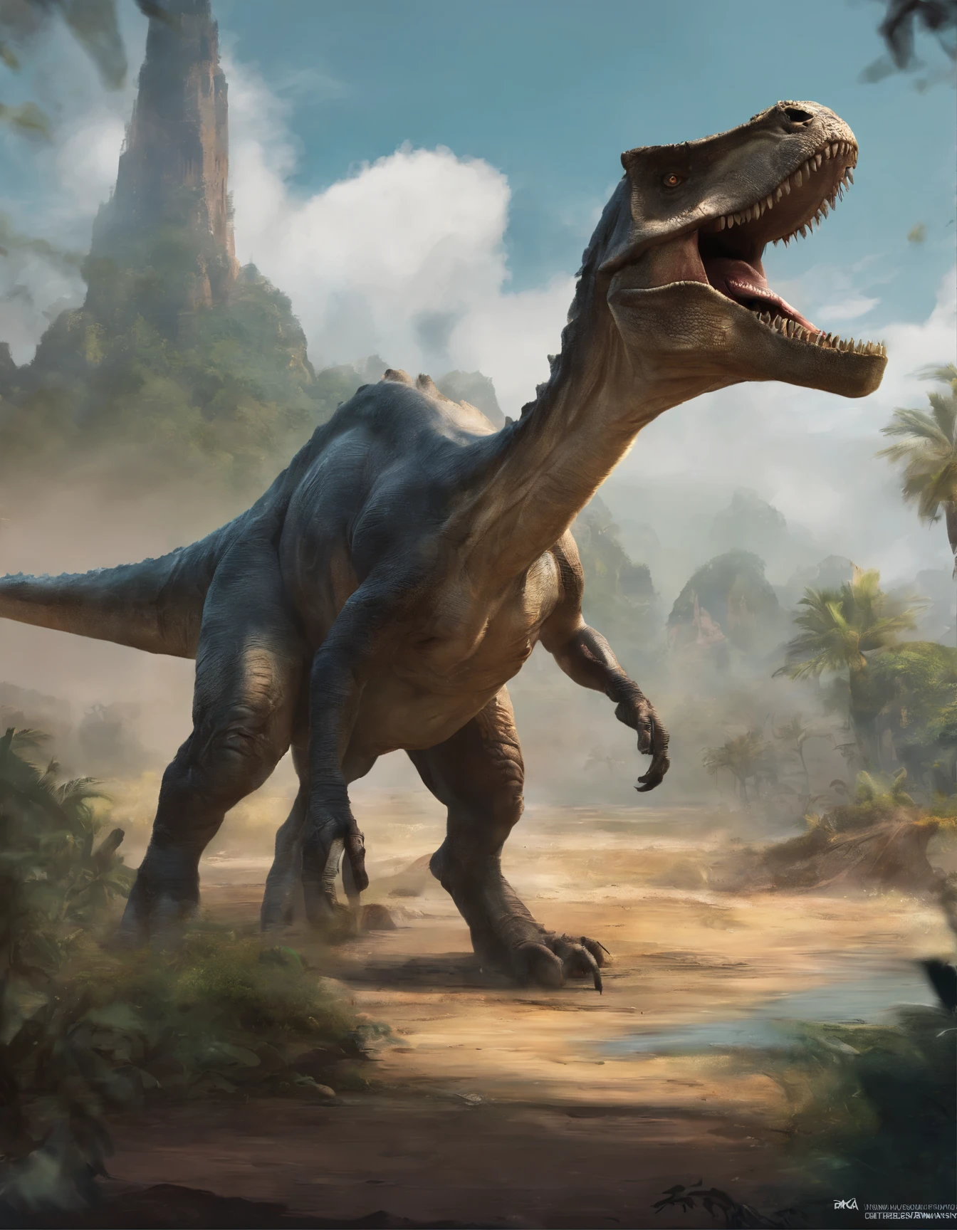 Criar dinossauro IA 8k hdr Max