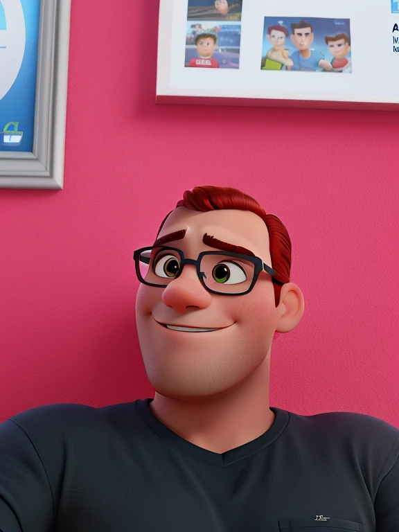 um homem moreno estilo disney pixar, alta qualidade, melhor qualidade