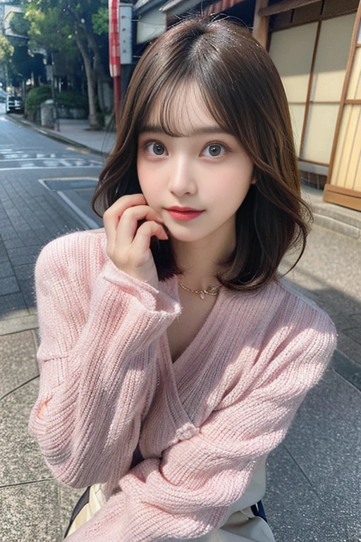 ((The Ultimate Beauty of Japan))、mature、beautiful features、(Big eyes:1.3), detailed lips, Beautiful eyes with attention to detail, double eyelid, long eyelashes、(huge breasts), (curve), split lips, beautiful teeth, blush, captivating gaze、enchanting smile, short brunette bob, master piece，（long legs，long legs），best quality，hyper detail，enlightenment，Fine, detailed eyes and a detailed face） charm：brunette colored hair，natural makeup，random color clothes, round chest，looking at the viewer，solo，mature woman，military office background