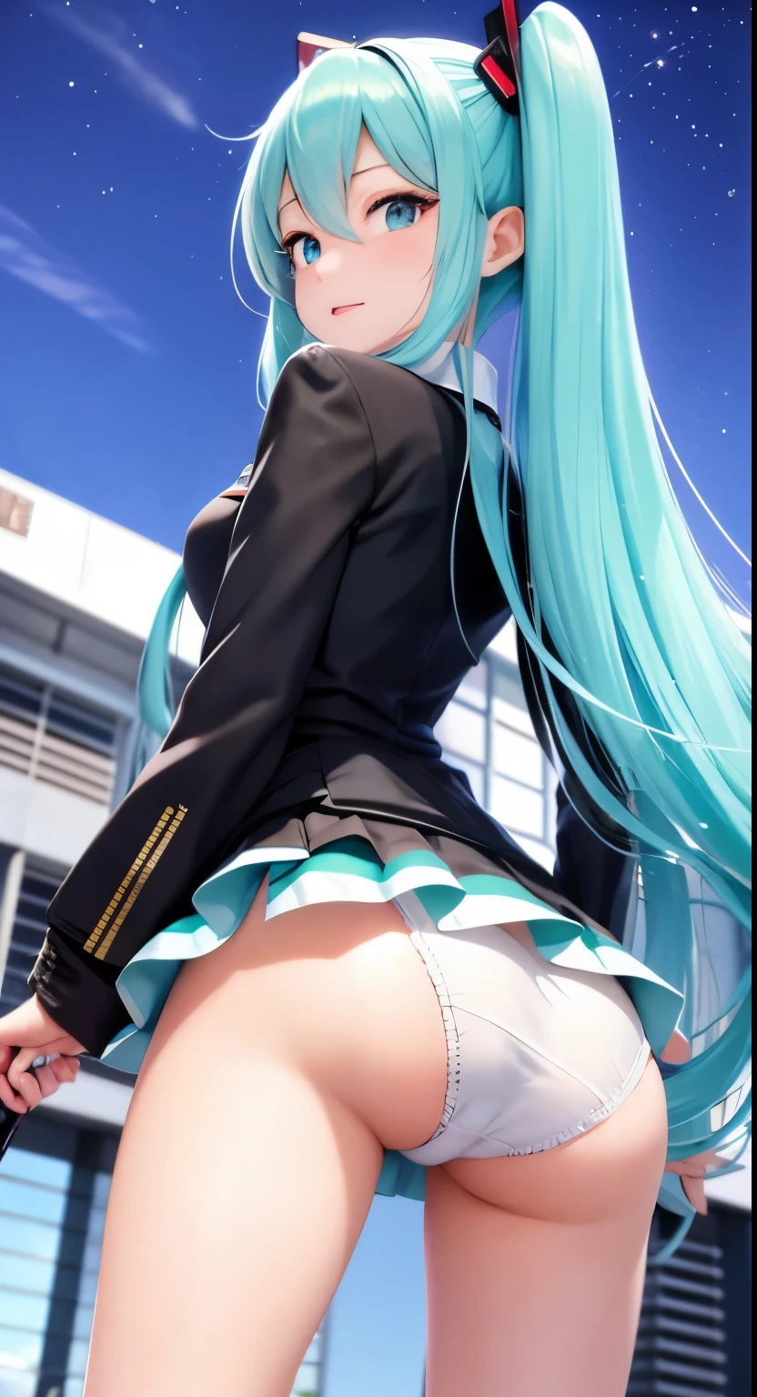 Hatsune Miku、Anime girl with long hair and a gun in her hand,Shimashima Pantiesがよく見える、Hatsune Miku、Squatting、spread legs、show panties,super mini skirt、緑と白のShimashima Panties、From miniskirt to c Kantai Collection style,Shimashima Panties、super mini skirt、 portrait anime space cadet girl, Best Anime 4K Kona-chan Wallpaper, terrible anime 8k, High-definition official artwork, Trending with Art Station Pixiv, perfect android girl, cyborg - girl with silver hair, anime style 4k, anime art wallpaper 8k, azur lane style