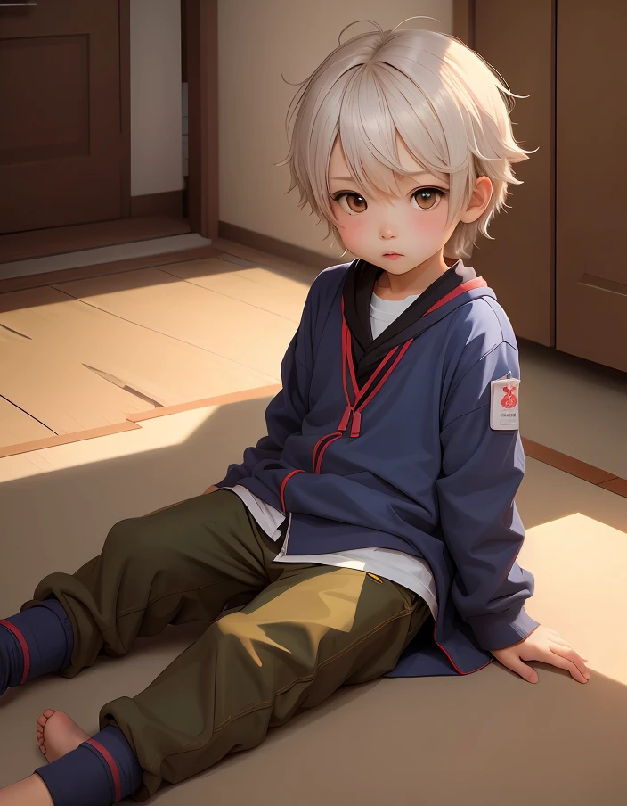 (((Barefoot))), (((Handsome Shota)))。