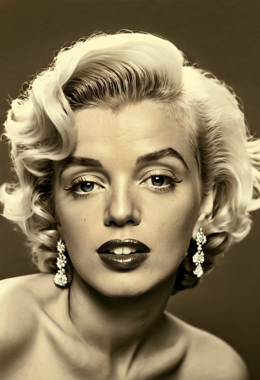 bipoc female Marilyn Monroe at 30 years old photonegative refractograph --ar 8:10 --v 6.0.