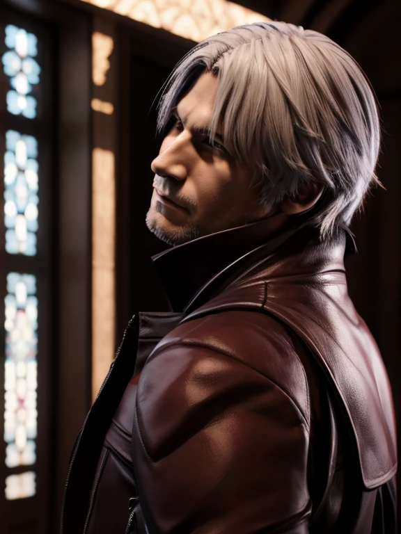 Dante looking so back with uncertain gaze in sima ase qliphot