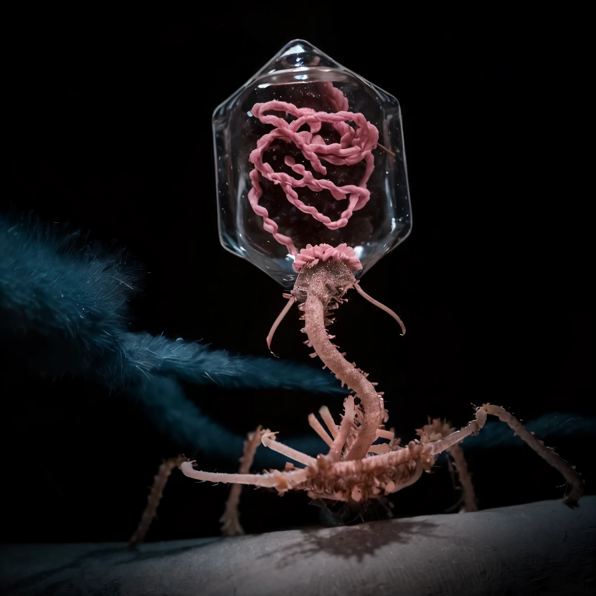 macrophage、virus、