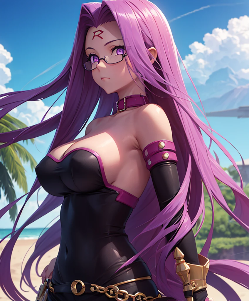 1girl, Best quality,Masterpiece,high resolution,Only, camisole, handsome,{Medusa_FGO:1.15},long_hair,purple_hair,very_long_hair,purple_eyes,blush_face,breasts,Big_breasts, camisole white, bedroom