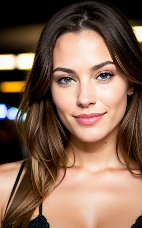 jolie belle brune, American, tout le corps, angle parfait, very detailed, 20 ans, visage affectueux, long messy hair, yeux marrons, high resolution, chef-d'artwork, best quality,intricate details, very detailed,Sharpness, detailed skin,Realistic skin texture,texture, detailed eyes, professionnel, 4k, sourire, shot with Canon, 85mm,faible profondeur de champ,couleur de vision kodak, eye shadow, Extremely detailed, photo_\(Ultra\), photoRealistic, Realistic, Post-traitement, maximum detail, roughness, vrai vie, Ultra Realistic, Photorealism, la photographie, 8k euh, la photographie, sans soutien-gorge, slot machines