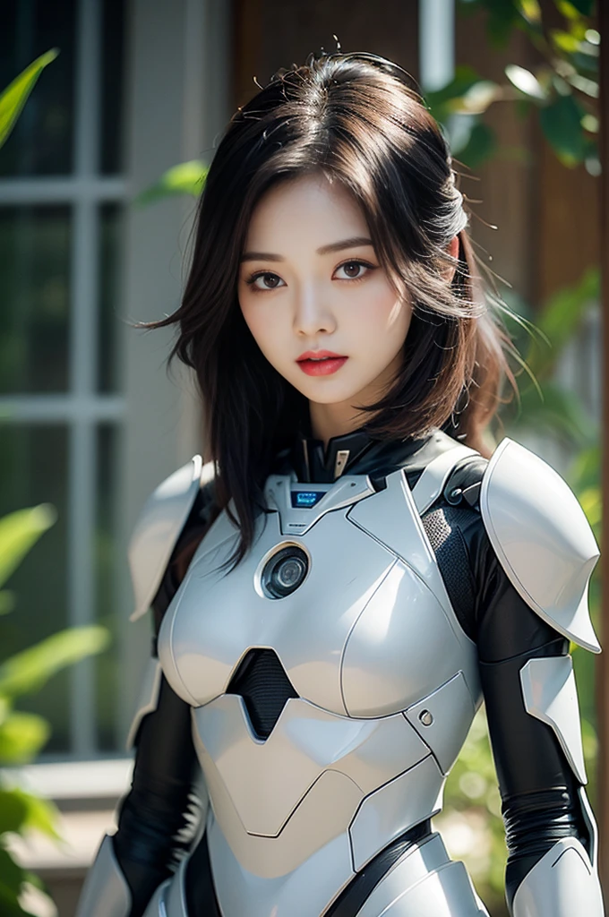 high quality work, realistic works,Super premium graphics,8K high-definition CG works,High quality graphics,High-definition and exquisite CG works,10x pixels,Ultra-fine details:1.1,Advanced technical details:1.1Realistic photo effects,室内灯Light effect果:1.5,Natural light:1.5. Light effect(虚拟灯Light effect果:1.8),ultra high resolution ,transparent hair,High detail hair(Premium hair details:1.1)clear eyes,Double eyelids look good,sharp eye makeup, Create exquisite eyelash makeup, Thin eyebrows, Super detailed eyes,high nose, cute red lips, rosy cheeks, With delicate makeup on her face , pretty face, Perfect face proportions,(Advanced facial details:1.1), female artwork,full body view,Astonishing,Today's eyes are bright and well-sculpted women,Wear a futuristic suit,Hold a sword and a sword, 可爱的robot girl, Mecha cyber armor girl, Beautiful white girl robot, female robot body, perfect android girl, Perfect anime robot woman, 美丽的robot girl, robot girl, Robot - Girl with Silver Hair, Armor girl red, Beautiful and seductive woman