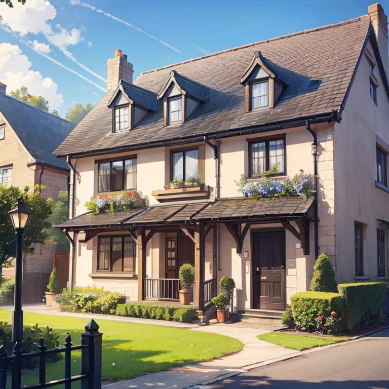 cute、british house、exterior