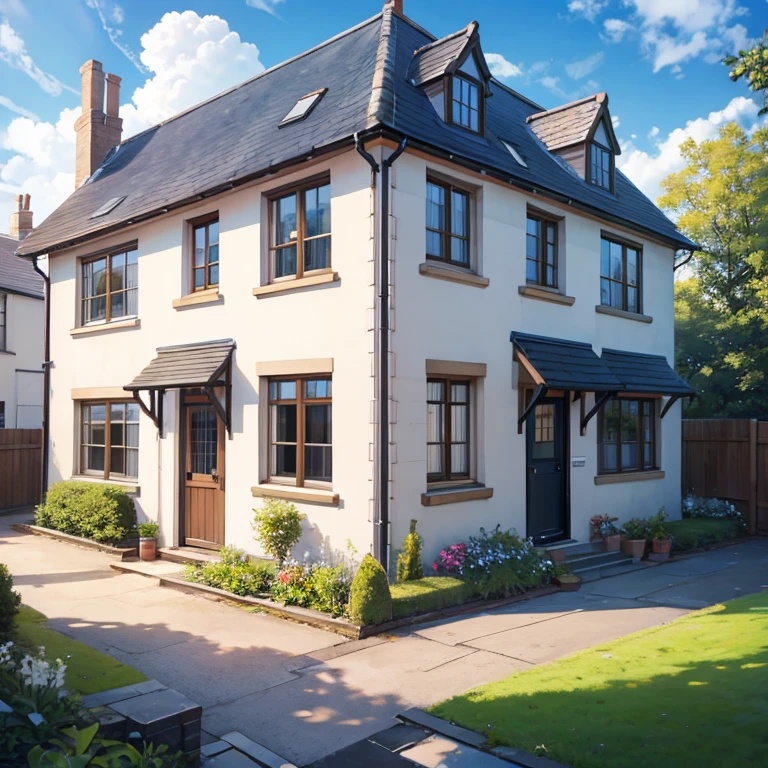 cute、british house、exterior