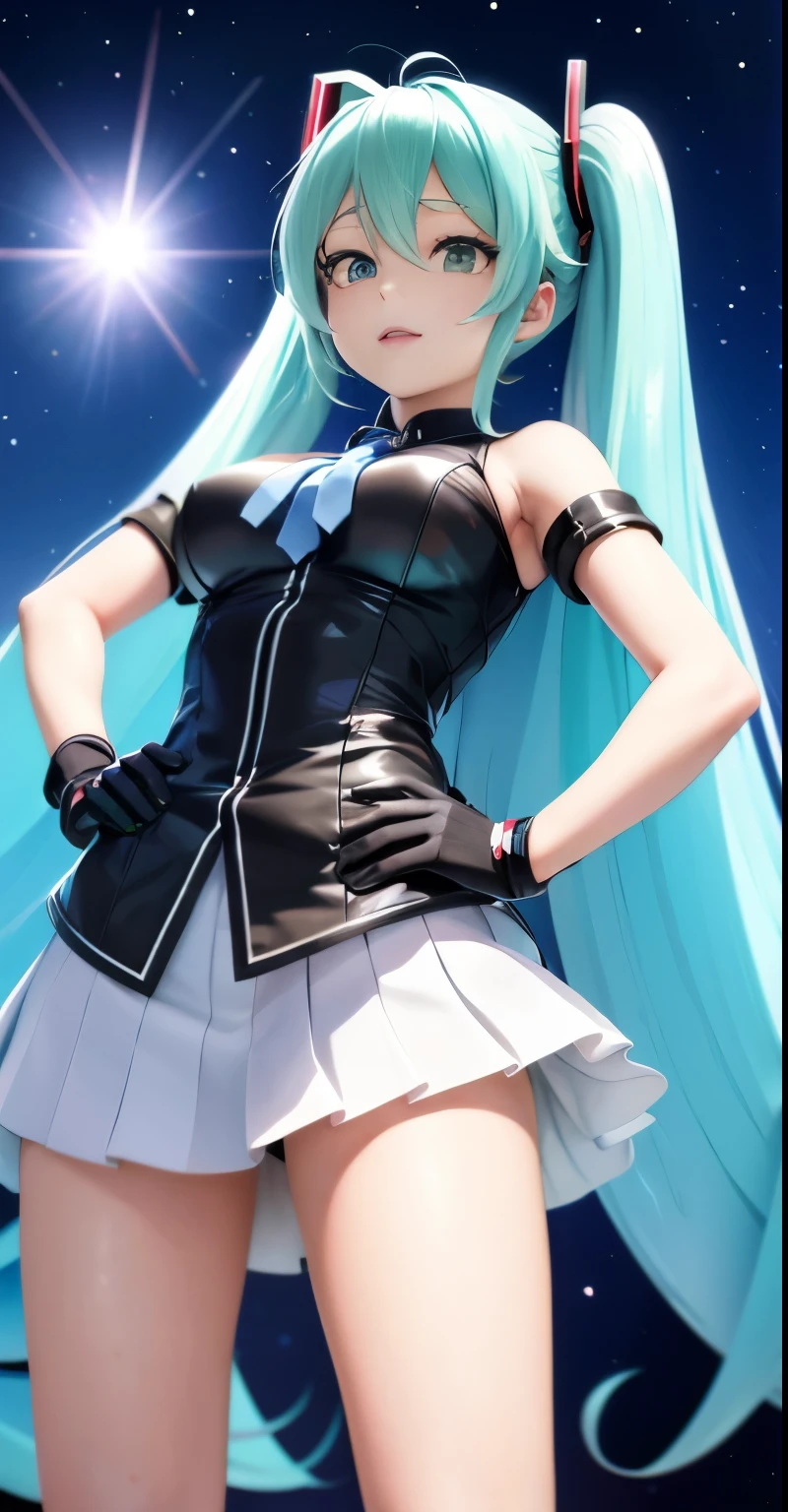 Hatsune Miku、Anime girl with long hair and a gun in her hand,Shimashima Pantiesがよく見える、Hatsune Miku、Squatting、spread legs、show panties,super mini skirt、緑と白のShimashima Panties、From miniskirt to c Kantai Collection style,Shimashima Panties、super mini skirt、 portrait anime space cadet girl, Best Anime 4K Kona-chan Wallpaper, terrible anime 8k, High-definition official artwork, Trending with Art Station Pixiv, perfect android girl, cyborg - girl with silver hair, anime style 4k, anime art wallpaper 8k, azur lane style
