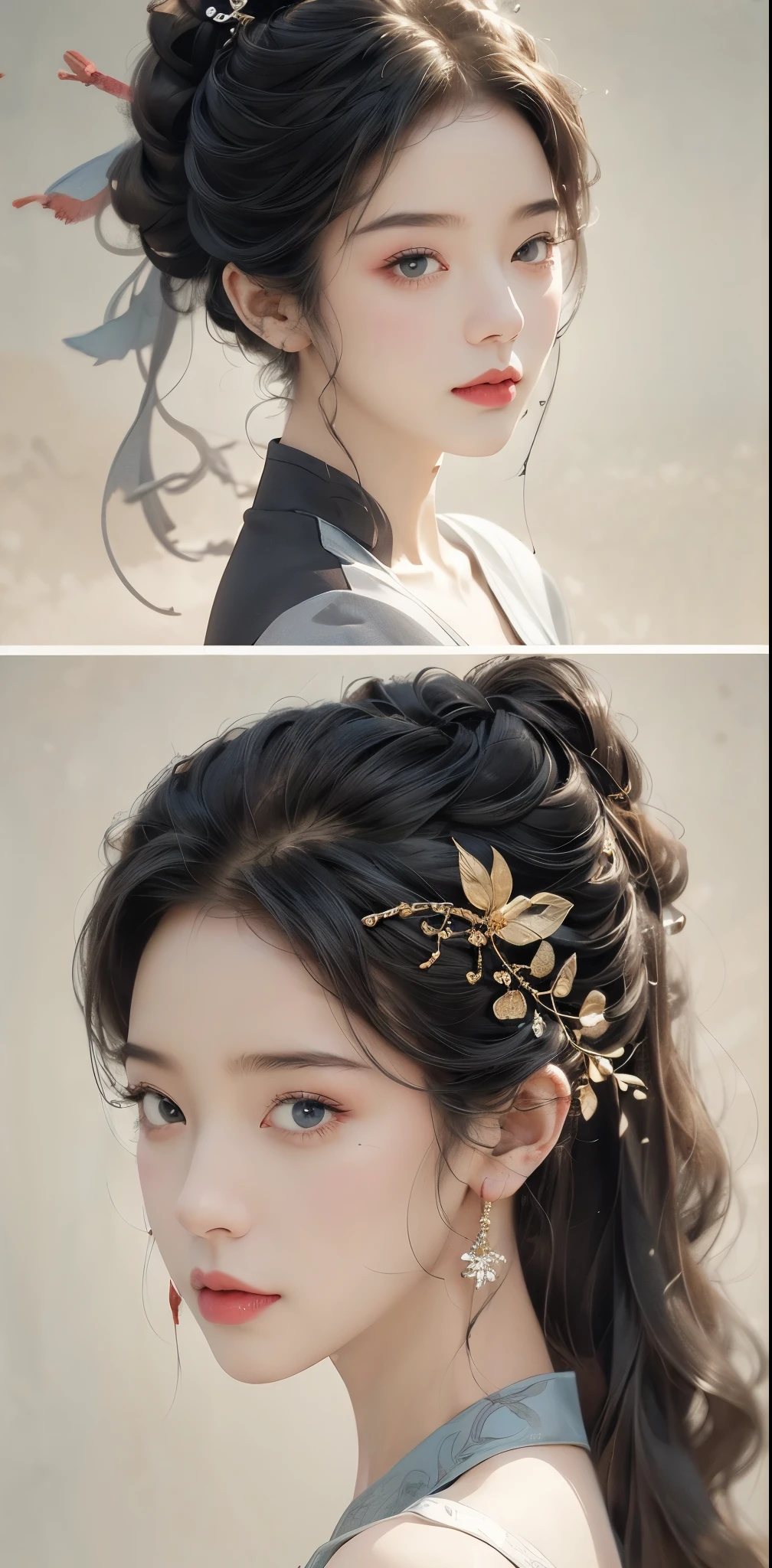 Masterpiece, 1 Beautiful Girl, Detailed Eyes, Swollen Eyes, Top Quality, Ultra High Resolution, (Reality: 1.4), Original Photo, 1Girl, Cinematic Lighting, Japanese, Asian Beauty, Korean, Very Beautiful, Beautiful Skin, Slender, Body Facing Front, (Ultra Realistic), (High Resolution), (8 K), (very detailed), (best illustration), (beautifully detailed eyes), (super detailed), detailed face, looking at viewer, facing straight ahead, neat clothes, sleeveless, short hair, black hair, 46 point slanted bangs, white background, neat room,