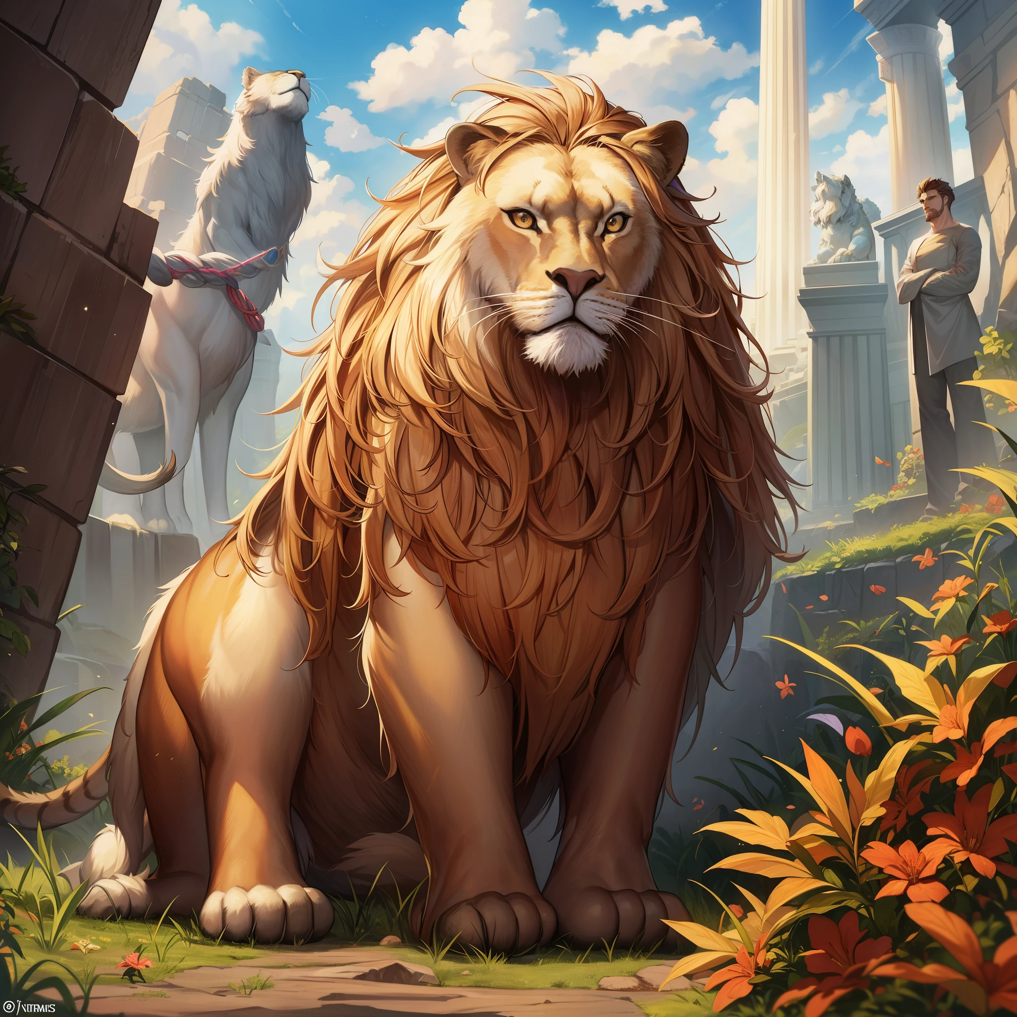 Nemean lion、golden lion、Greek Mythology、12 trials of hercules、mother is echidna、Father and his son Orthros[1]、Also called Typhon[2]。According to Epimenides, it was Selene who gave birth to the Nemean lion.、It is said that it fell to the ground when it trembled horribly.[3]。According to Hyginus, Selene raised the Nemean lion in a cave with two entrances.[4]。

Hercules&#39; first difficult task was to kill the Nemean lion and bring back its pelt.。Hercules shoots an arrow、Then I hit it with a club, but it didn&#39;t leave a scratch on its fur.。Hercules strangled the lion&#39;s neck for three days and killed it.。The lion&#39;s skin was torn by the lion&#39;s talons and made into Heracles&#39; clothes.、The meat was said to be edible.。after that、The Nemean Lion was raised into the sky by Zeus as the king of the animals.、is one of the constellations「leo」It is said that it became[5]。

There is also a legend that those who are wrapped in the skin of the Nemean lion will be granted immortality.。The missing tragedy of Aeschylus『women of thracia』Well then、Ajas the Great, hero of the Trojan War, was given immortality by being wrapped in fur by Heracles as a .、Because Hercules was wearing a quiver, only the fur on his sides didn&#39;t touch.、It is said that that is the only part that did not become immortal.[6][7]。