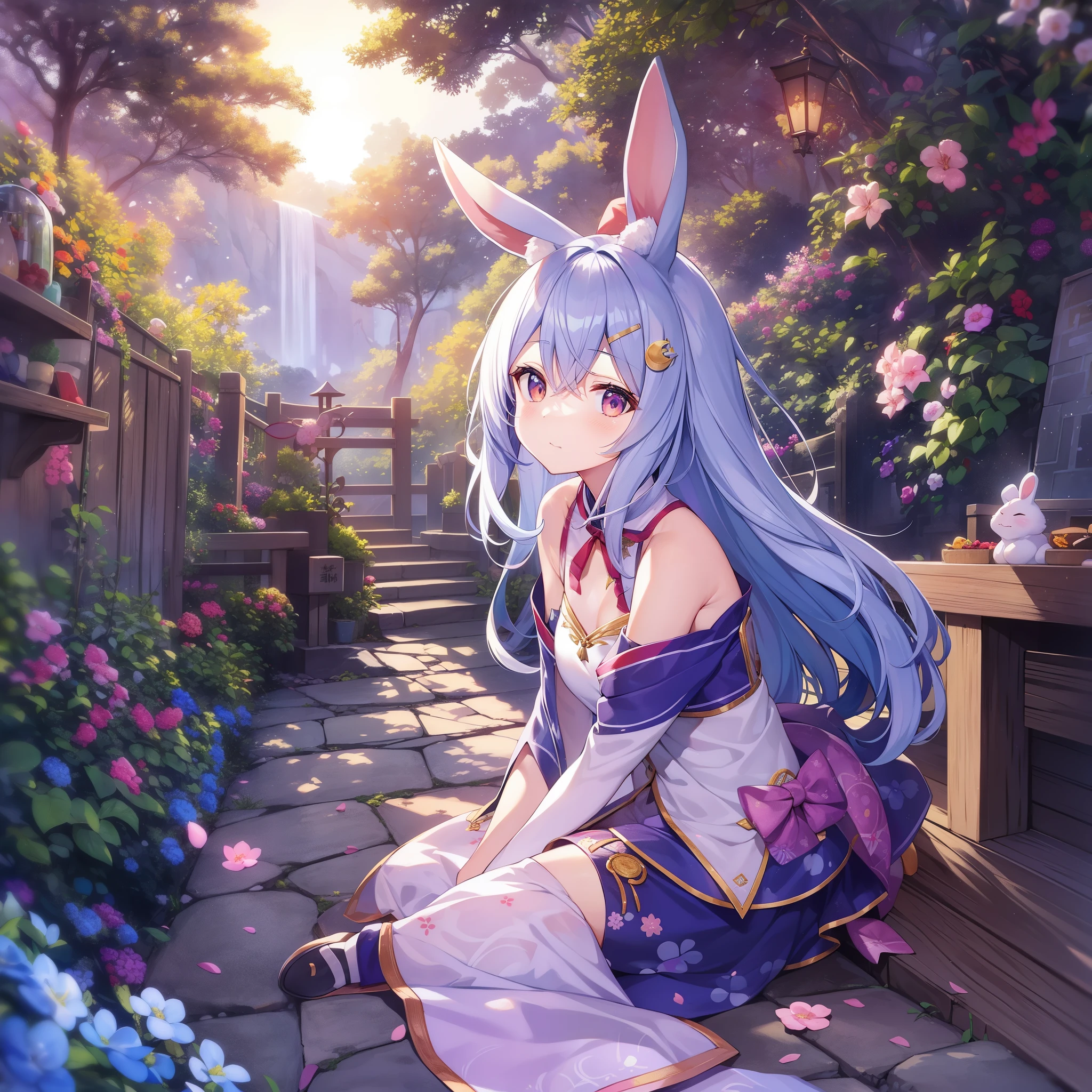 moonのlapin、玉lapin、moonlapin、moon界神殿(chandler mahal)、monkey、fox、lapinの3匹が、山の中で力尽きて倒れているみすぼらしいelderに出逢った。3匹はelderを助けようと考えた。monkeyは木の実を集め、foxは川から魚を捕り、それぞれelderに食料として与えた。しかしlapinだけは、No matter how hard I tried, I couldn't get anything.。自分の非力さを嘆いたlapinは、何とかelderを助けたいと考えた挙句、monkeyとfoxに頼んで火を焚いてもらい、To offer oneself as food、jumped into the fire。その姿を見たelderは、Teishataとしての正体を現し、lapinの捨て身の慈悲行を後世まで伝えるため、lapinをmoonへと昇らせた。moonに見えるlapinの姿の周囲に煙状の影が見えるのは、lapinが自らの身を焼いた際の煙だという。 The characters in this story、show celestial bodies、Each is「moon(この場合はsun)」(monkey)・「star(sirius)(この場合はmoon。however、これはlapinが昇るmoonではない)」(fox)・「金star」(lapin)・「sun」(elder=Teishata)It is、elderは光が弱々しくなった冬至前のsun、Teishataは光を取り戻した(=Rejuvenated)冬至後のsunである、It has also been interpreted that。Also、このlapinはお釈迦様が人間としてこの世に出る前に修行している姿だったという説もある。