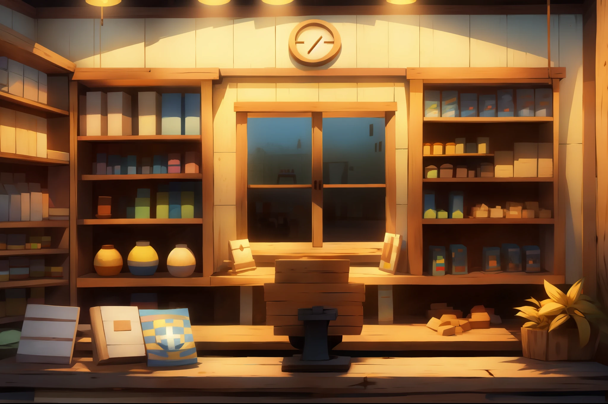 store (undertale),, just scenery, without anyone, wooden store. 