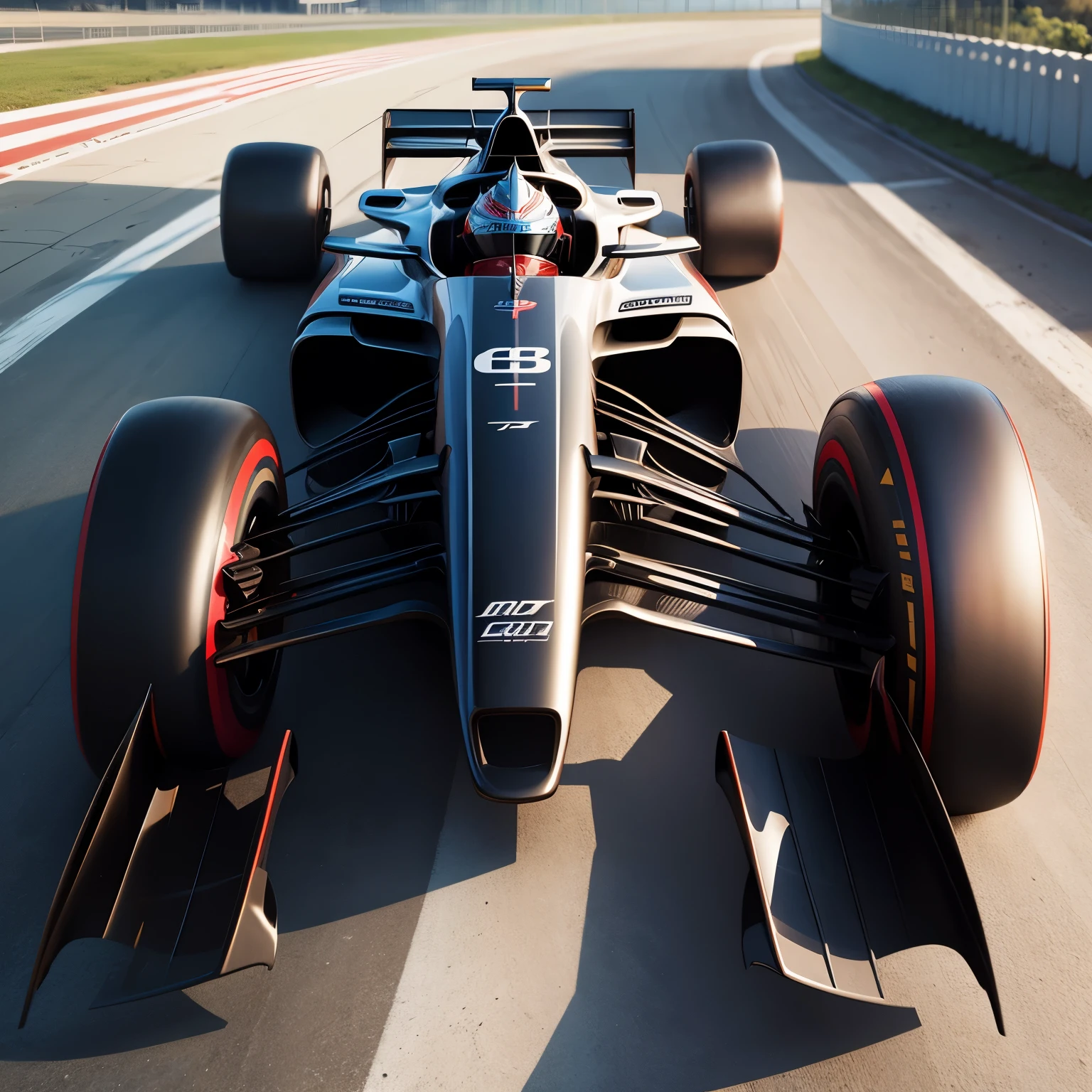 F1 concept car , crisp fade drawing paint