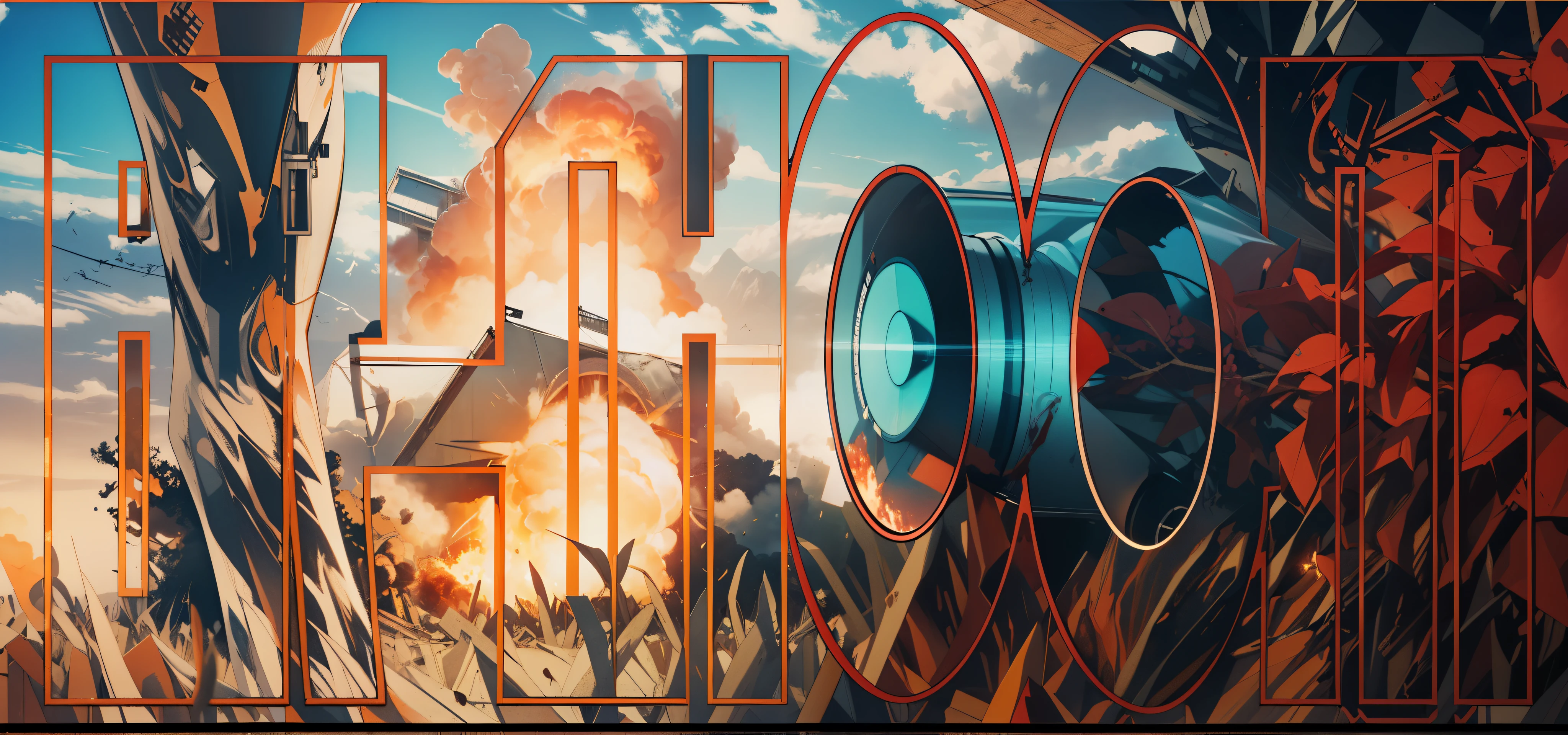Capture the breathtaking moment as a huge explosion blows up a facility. This RAW masterpiece showcases an ultra-high resolution, photorealistic full-body portrait, illuminated by the warm glow of sunlight. The scene is rendered in the captivating style of mecha sci-fi anime, boasting an impressive 8K resolution for the best quality imagery. Crafted with Unreal Engine 1.4, this piece features ultra-realistic 64K CG, skin texture at 1.4, and volumetric fog to add depth and atmosphere. The details are further enhanced with 8K UHD, DSLR quality, film grain, and the artistic touch of lomography. The result is a stunning blend of high-quality visuals, translucent effects, and photorealism that truly captivates the viewer.