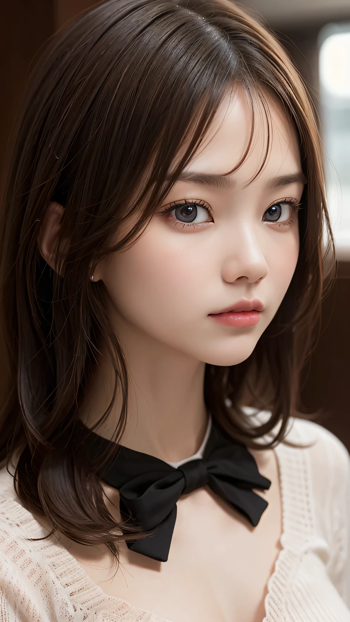 ((1girl)), ((Best Quality)), (Ultra-detailed), (extremely detailed CG unified 8k wallpaper), Highly detailed, High-definition raw color photos, Professional Photography, Peanut butter brown hair, Amazing face and eyes, Pink eyes, (amazingly beautiful girl), School, 