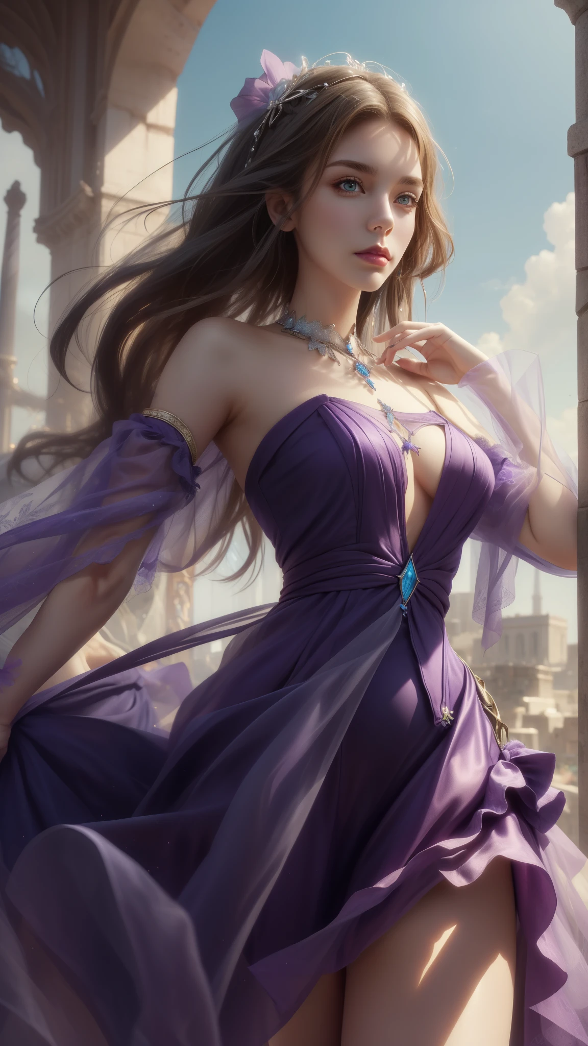 a close up of a woman in a purple dress , style artgerm, cushart krenz key art feminine, extremely detailed artgerm, ! dream artgerm, style of artgerm, artgerm lau, like artgerm, artgerm. high detail, artgerm detailed, alluring mesmer woman