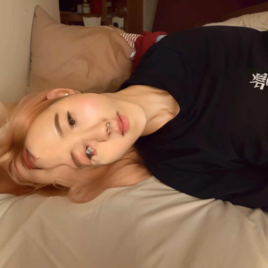 Homem loiro sentado em uma cadeira com uma camisa preta, Jimin\the full lips, accurate Jimin face, Jimin\o nariz grego, park Jimin, Jimin, cai xukun, com cabelo curto, ele tem cerca de 20 anos, Jovem, Wan lovely Korean face