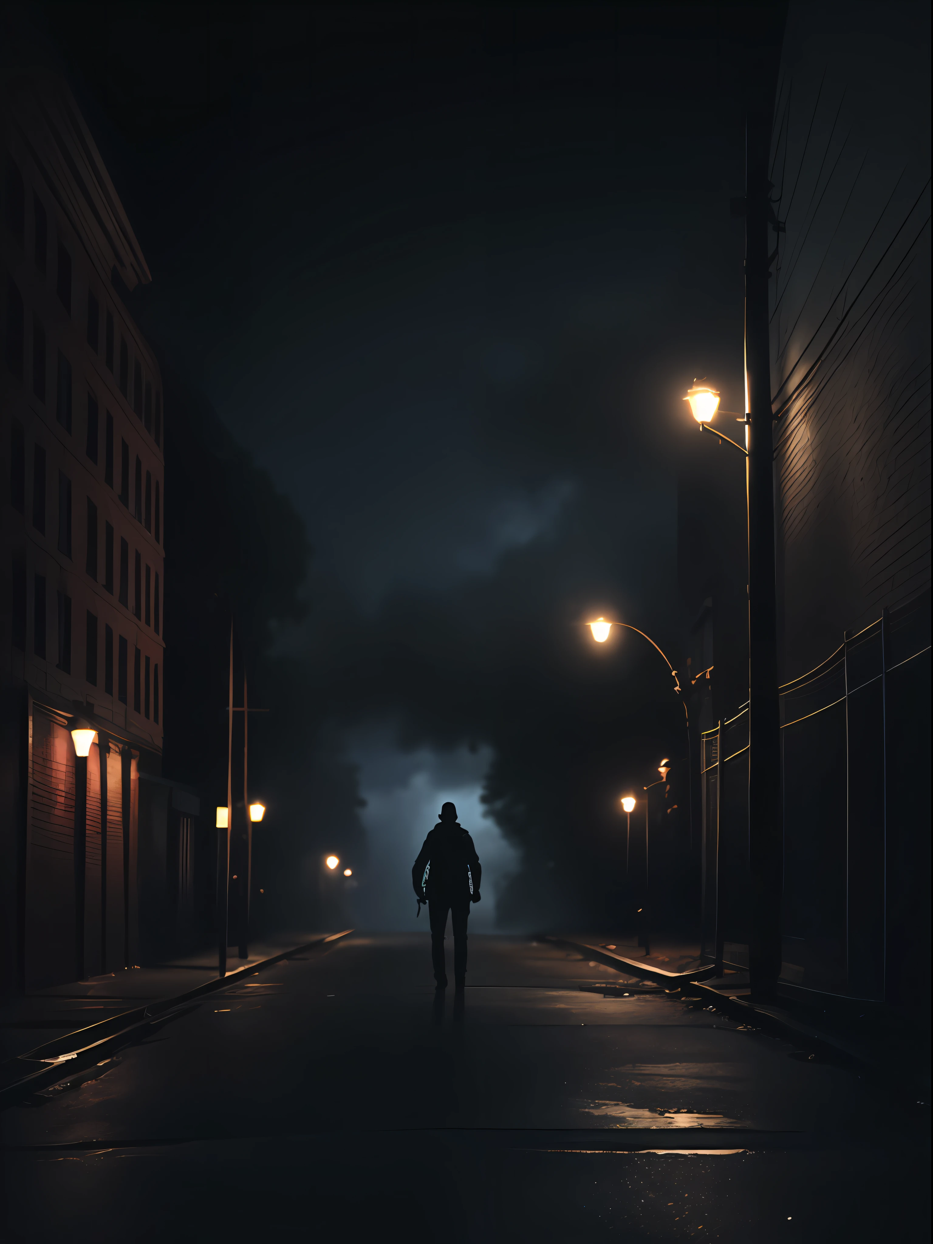 Horror, On the street there are barriers made of planks and barbed wire, um monte de zumbis no estilo de Silent Hill, alto detalhe, dia, nublado, nevoeiro intenso, Muita ferrugem