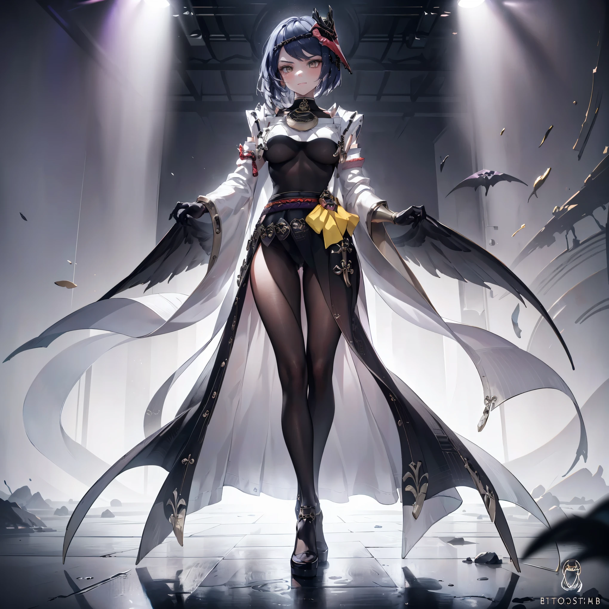 Kujou Sara |genshin impact, (Full body posing:1.5), (colorful:1.2), Dynamic angle, (extremely detailed CG unity 16k wallpaper:1.1), (Denoising strength: 1.45), (tmasterpiece:1.37), beautiful cute gothic dark magical girl in with witch style, wearing witch hat, her magic is dark and purple glowing colored, evil, smiling an evil cute smile, magical glowing aura, powerful, ultra power, glowing power, magical power, cute white face, purple and red glowing magic, (incredible details, cinematic ultra wide angle, dark background, depth of failed, hyper detailed, insane details, high resolution, incredible quality, dynamic shot, starrystarscloudcolorful, Ambilight, ultra-high quality, (ultra detailed original illustration), double exposure, fussion of fluid abstract art, glitch, (original illustration composition), (maximalism artstyle, geometric artstyle, junk art), ((1girl:1.4)), (highly detailed beautiful face and eyes), eastern dragon, floating full body, hyper realistic, cinematic lighting, soft lighting, god rays, sparkle, masterpiece