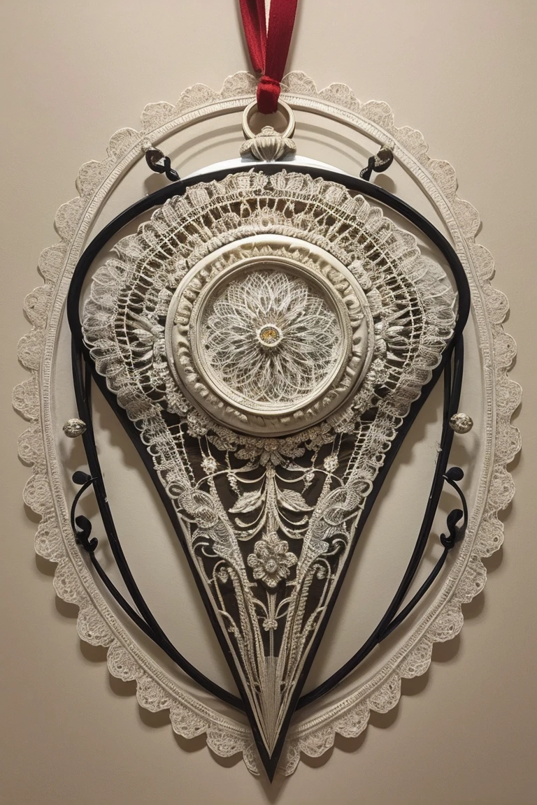 art deco lace ornament