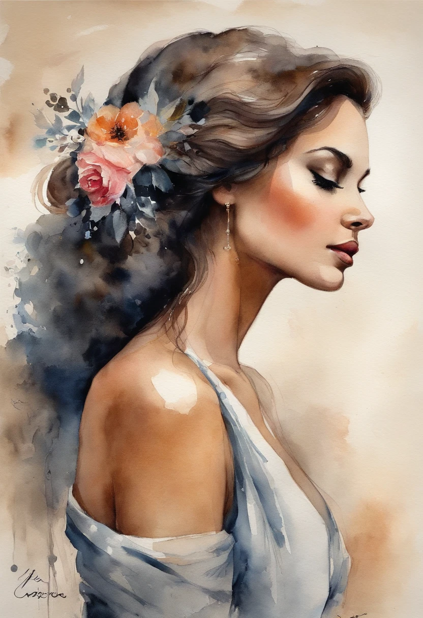 the best quality, Works by masters, A high resolution, 1 bande, super beau mec, Oeil super mignon, super beaux cheveux,Looks de mode,Sexy et charmant,Burst of color,cheveux teints en noir,Large hairpins,Cuerpo inteiroesbian,leaning;,clavicule,posant dans un,Couverture de magazine, Signed: Marcelin ABU